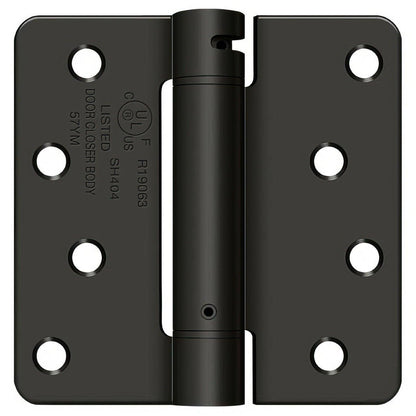 Deltana DSH4R4 4" x 4" NRP Spring Hinge with 1/4" Radius Corner - Sold Each.
