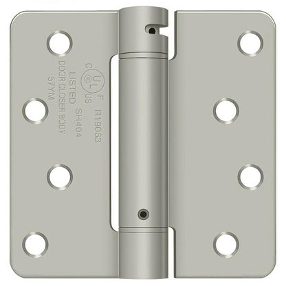 Deltana DSH4R4 4" x 4" NRP Spring Hinge with 1/4" Radius Corner - Sold Each.