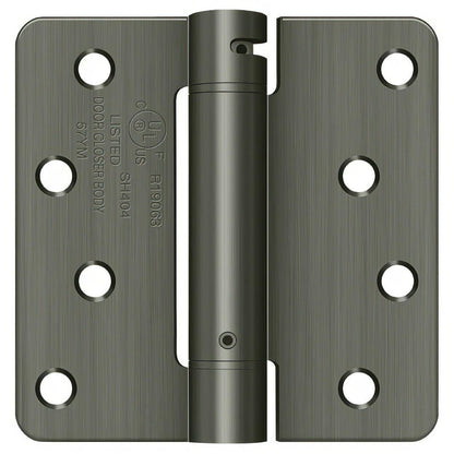 Deltana DSH4R4 4" x 4" NRP Spring Hinge with 1/4" Radius Corner - Sold Each.
