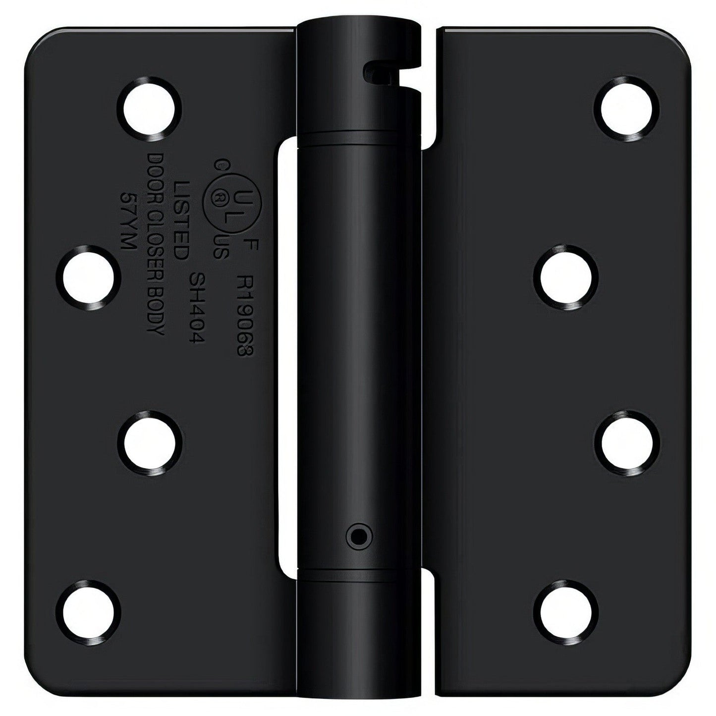 Deltana DSH4R4 4" x 4" NRP Spring Hinge with 1/4" Radius Corner - Sold Each