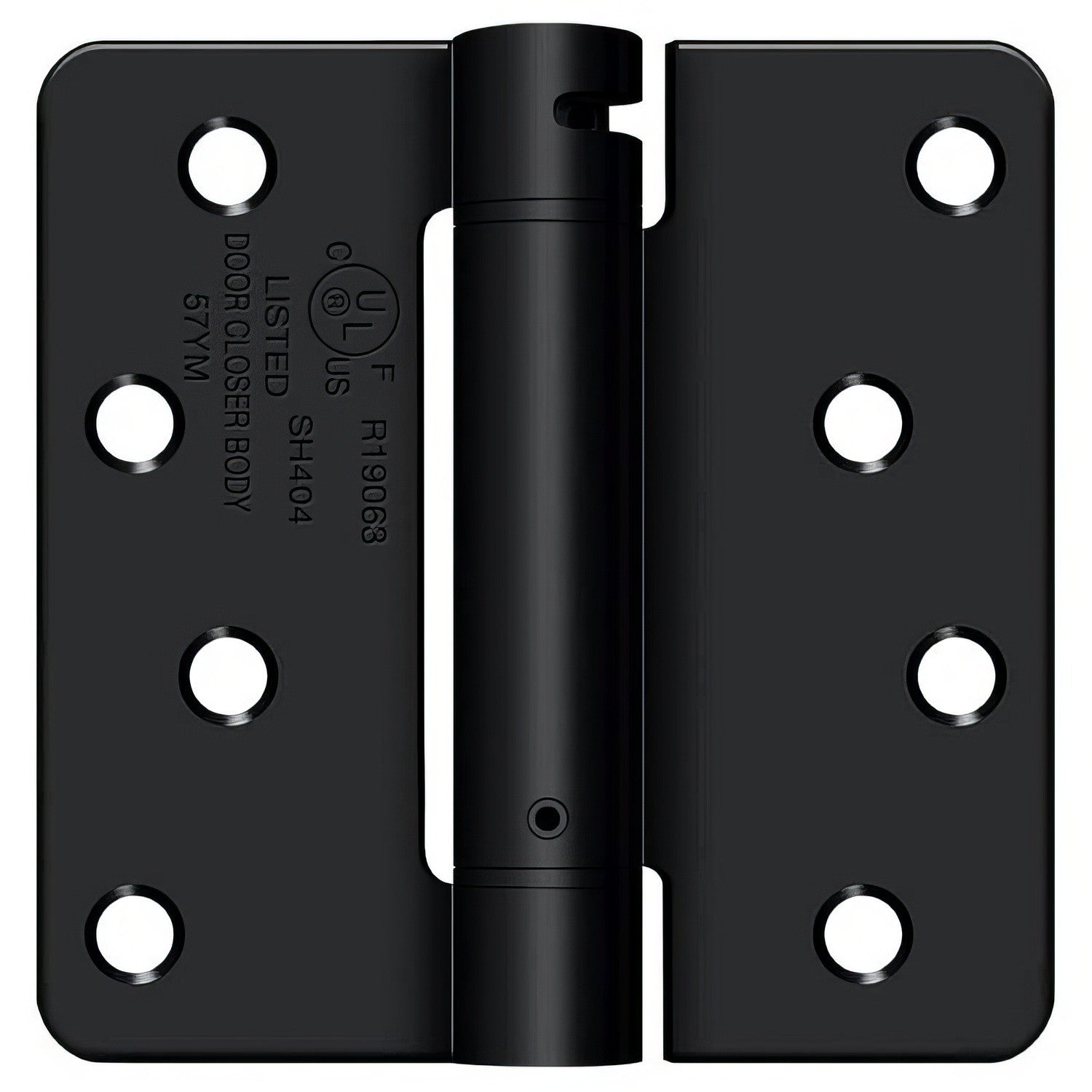Deltana DSH4R4 4" x 4" NRP Spring Hinge with 1/4" Radius Corner - Sold Each