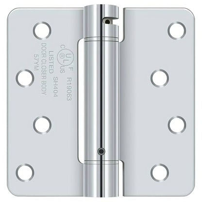 Deltana DSH4R4 4" x 4" NRP Spring Hinge with 1/4" Radius Corner - Sold Each