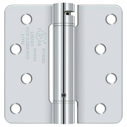 Deltana DSH4R4 4" x 4" NRP Spring Hinge with 1/4" Radius Corner - Sold Each.