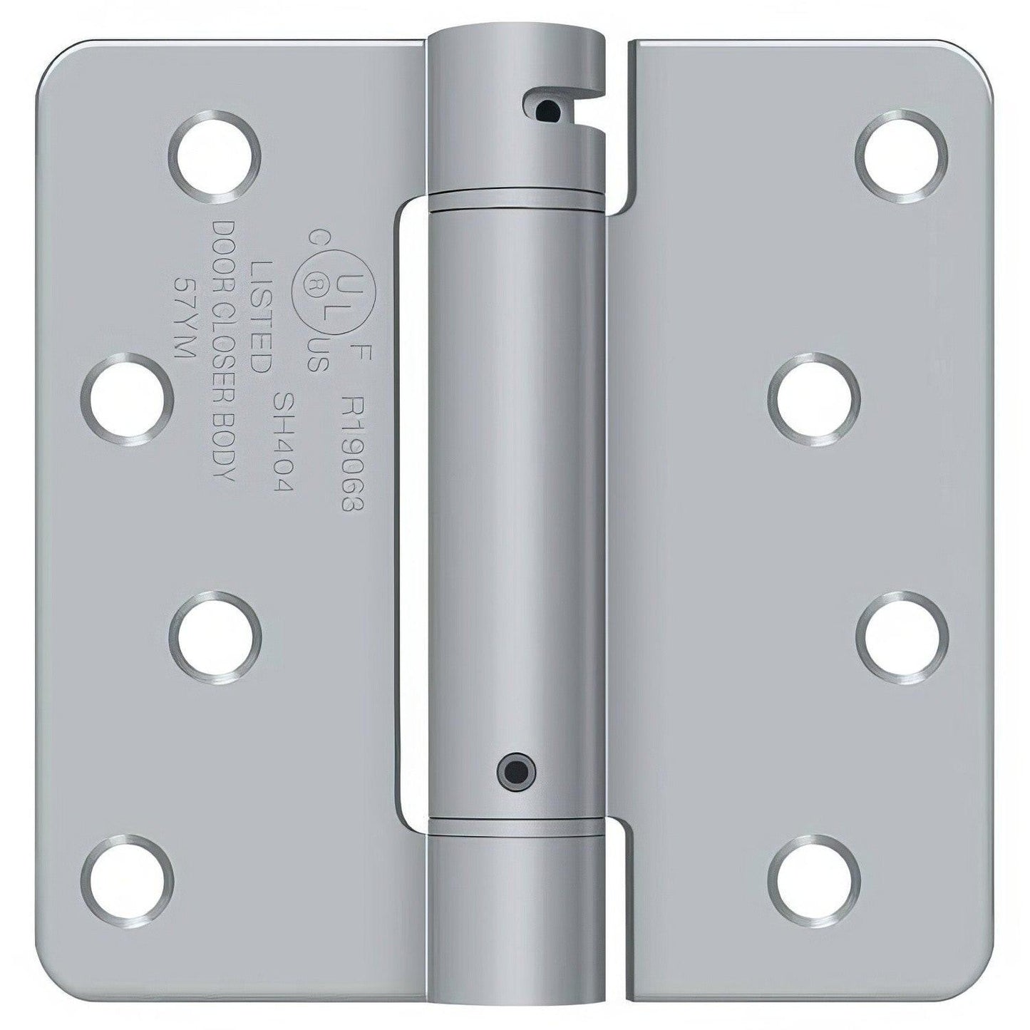 Deltana DSH4R4 4" x 4" NRP Spring Hinge with 1/4" Radius Corner - Sold Each.