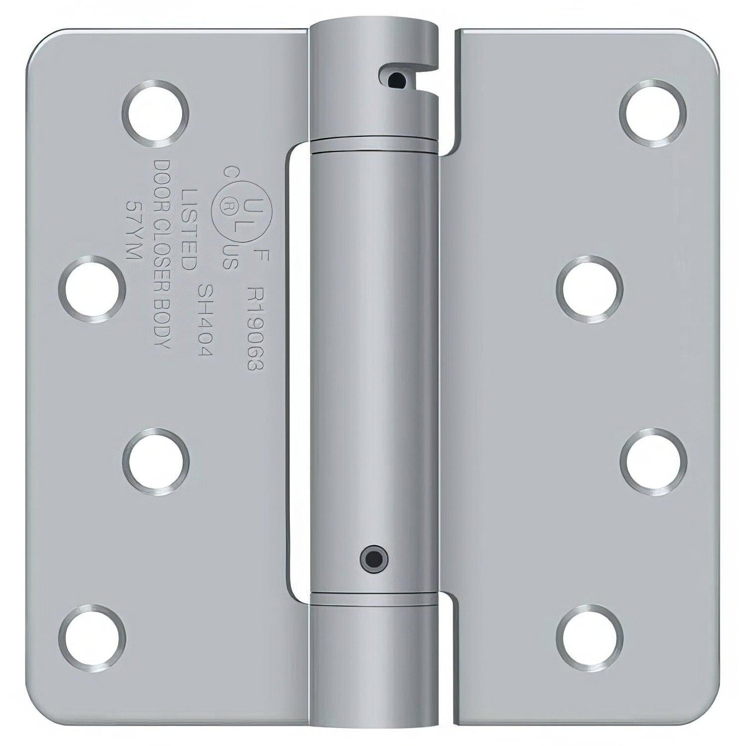 Deltana DSH4R4 4" x 4" NRP Spring Hinge with 1/4" Radius Corner - Sold Each.