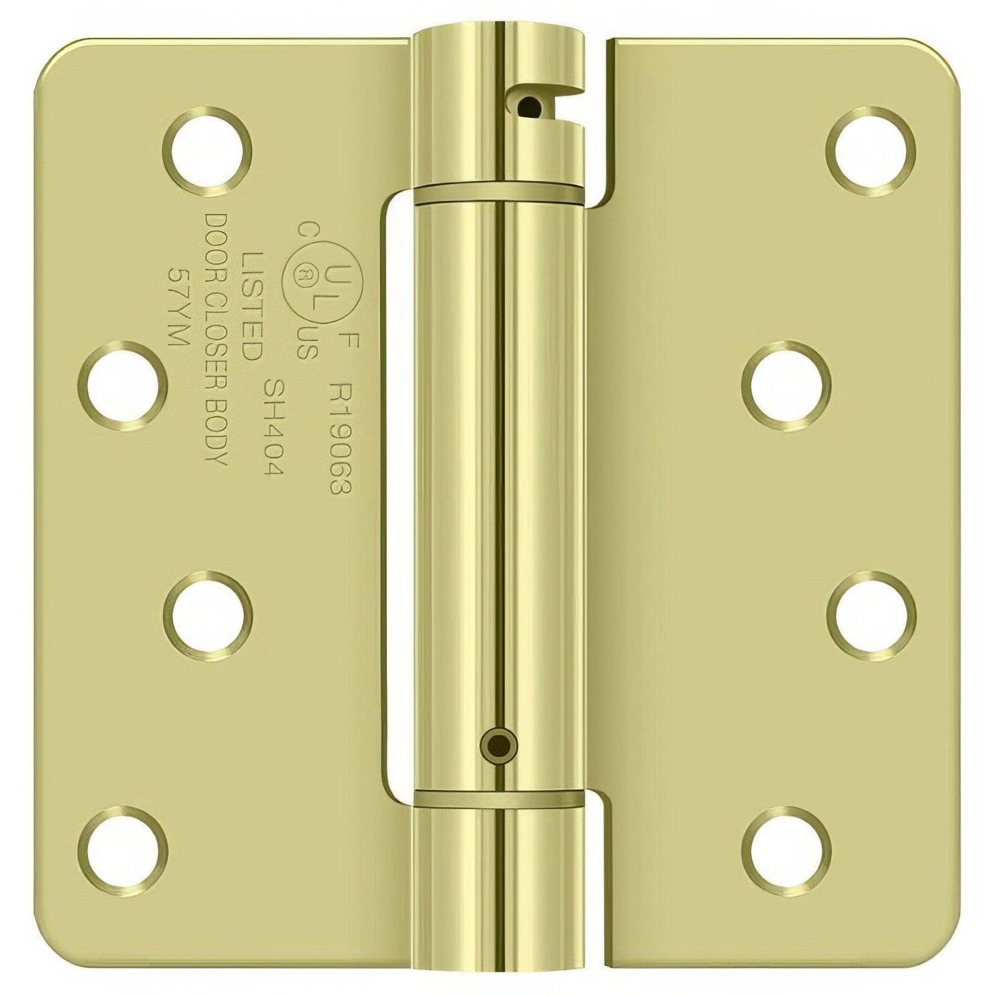Deltana DSH4R4 4" x 4" NRP Spring Hinge with 1/4" Radius Corner - Sold Each.