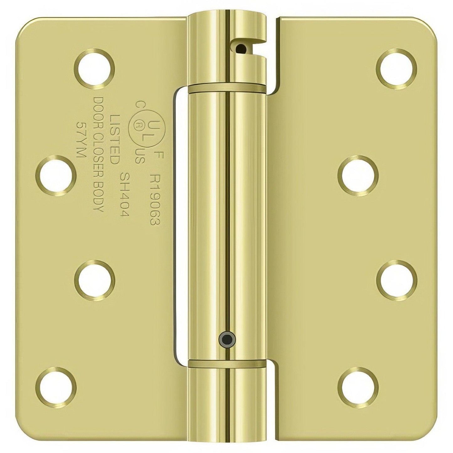 Deltana DSH4R4 4" x 4" NRP Spring Hinge with 1/4" Radius Corner - Sold Each.