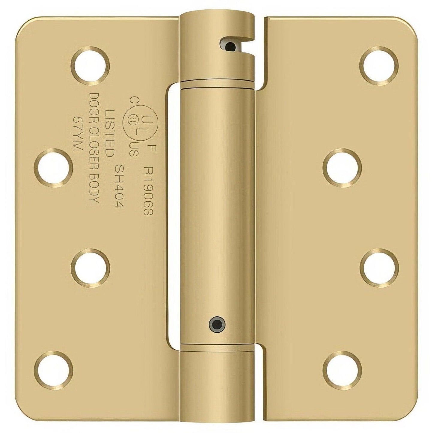 Deltana DSH4R4 4" x 4" NRP Spring Hinge with 1/4" Radius Corner - Sold Each.