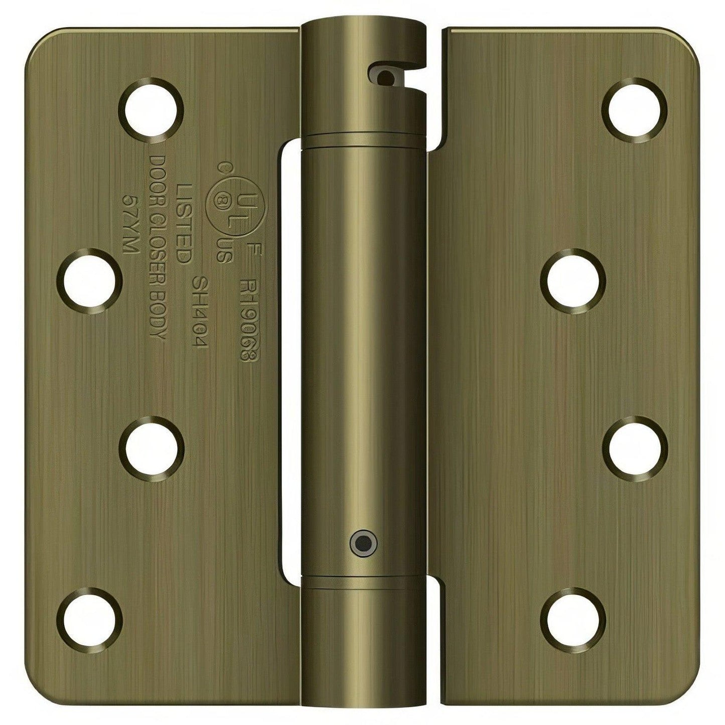 Deltana DSH4R4 4" x 4" NRP Spring Hinge with 1/4" Radius Corner - Sold Each.