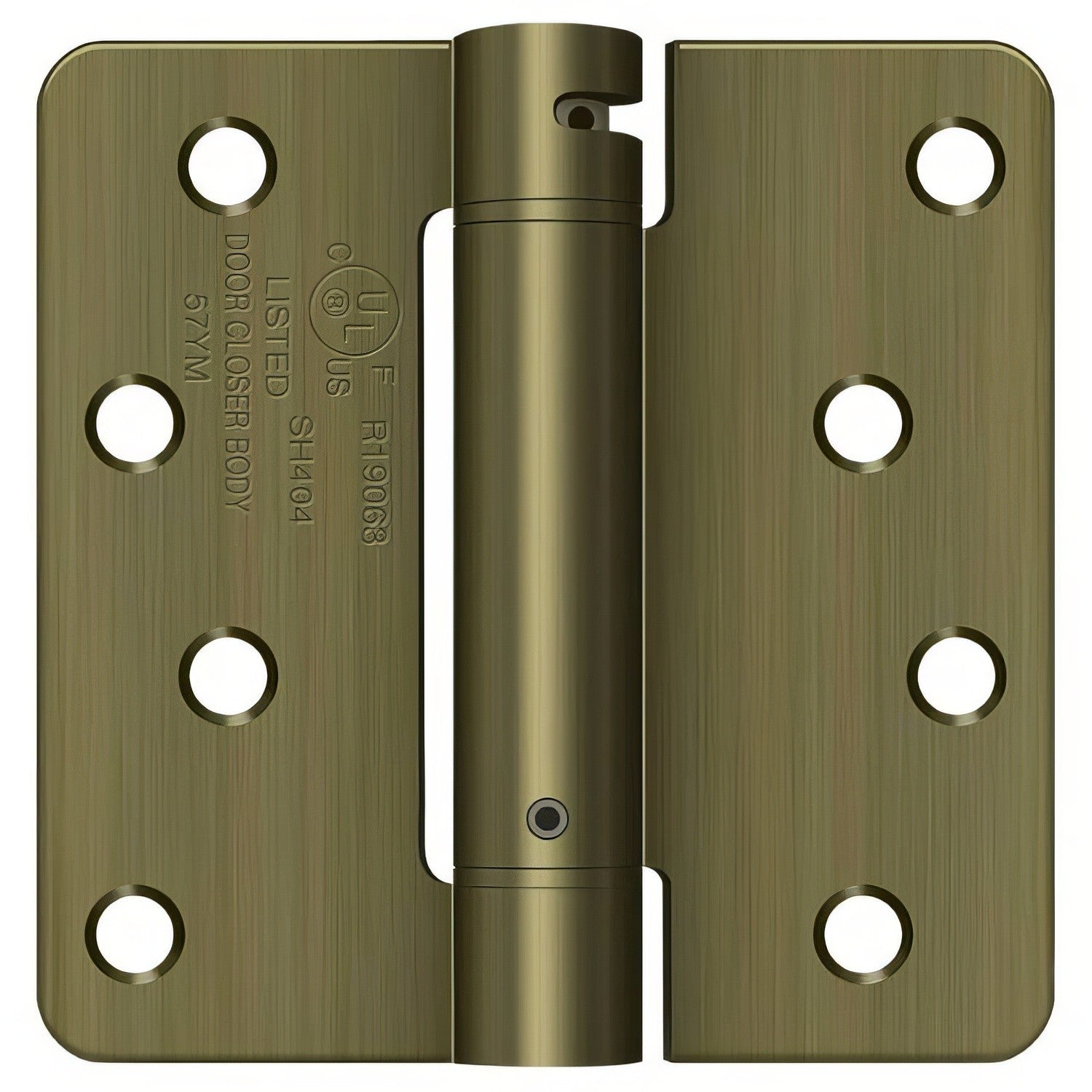 Deltana DSH4R4 4" x 4" NRP Spring Hinge with 1/4" Radius Corner - Sold Each