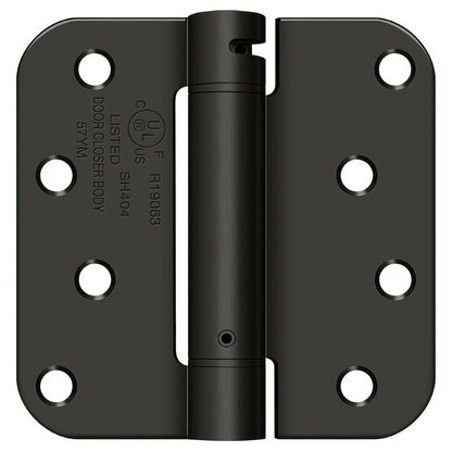 Deltana DSH4R5 4" x 4" NRP Spring Hinge with 5/8" Radius Corner - Sold Each.