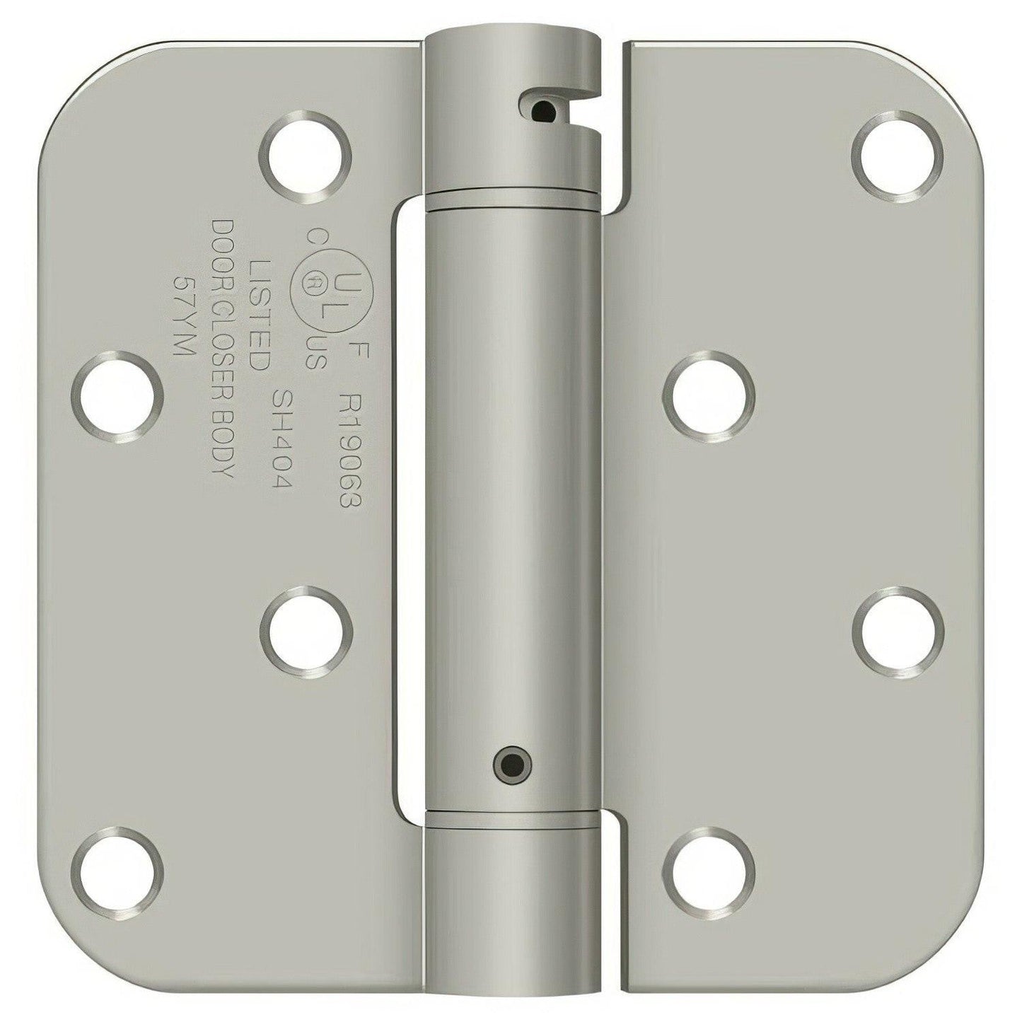 Deltana DSH4R5BM 4" x 4" NRP Spring Hinge with 5/8" Radius Corner - Sold Each.