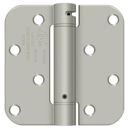Deltana DSH4R5BM 4" x 4" NRP Spring Hinge with 5/8" Radius Corner - Sold Each.