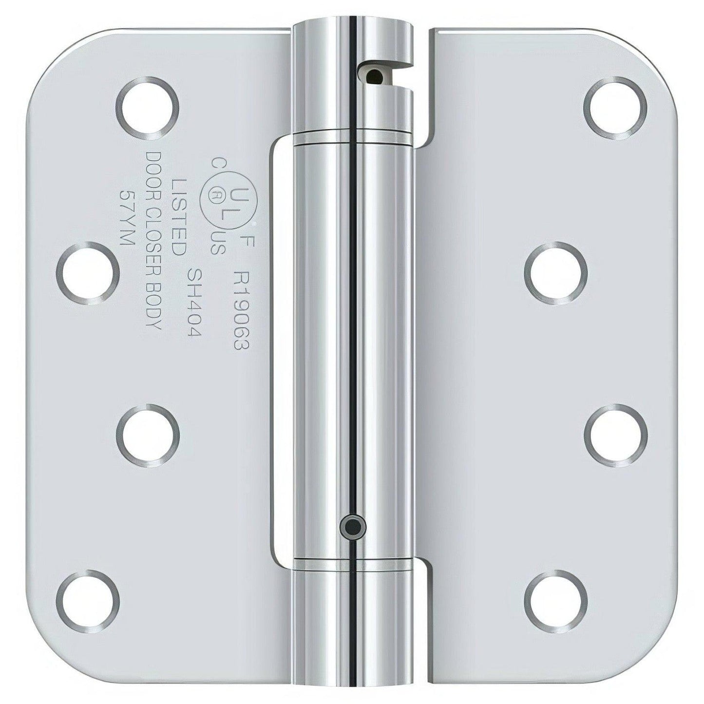 Deltana DSH4R5 4" x 4" NRP Spring Hinge with 5/8" Radius Corner - Sold Each.