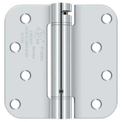 Deltana DSH4R5 4" x 4" NRP Spring Hinge with 5/8" Radius Corner - Sold Each