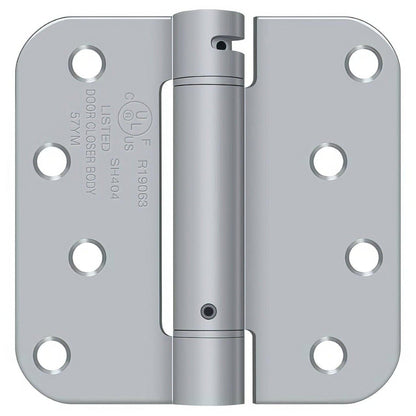 Deltana DSH4R5 4" x 4" NRP Spring Hinge with 5/8" Radius Corner - Sold Each.