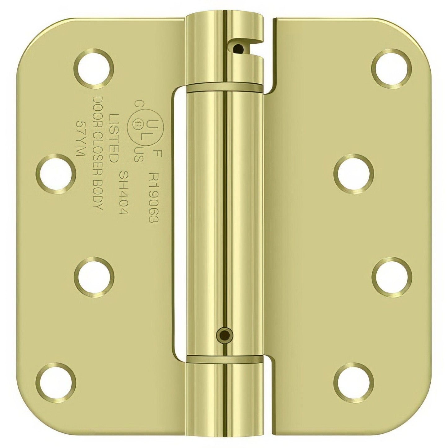 Deltana DSH4R5 4" x 4" NRP Spring Hinge with 5/8" Radius Corner - Sold Each