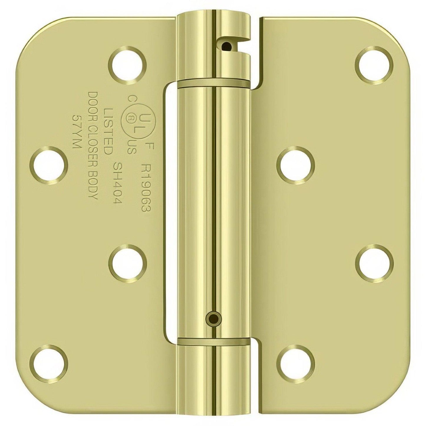 Deltana DSH4R5BM 4" x 4" NRP Spring Hinge with 5/8" Radius Corner - Sold Each.