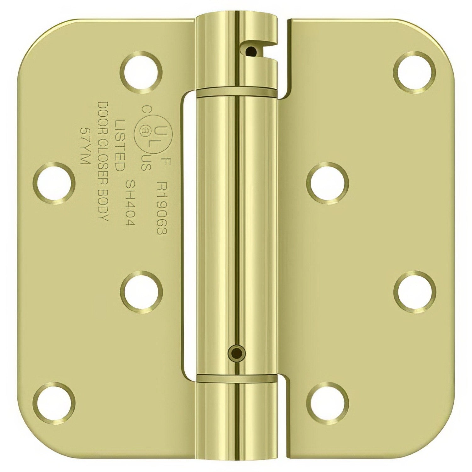 Deltana DSH4R5BM 4" x 4" NRP Spring Hinge with 5/8" Radius Corner - Sold Each