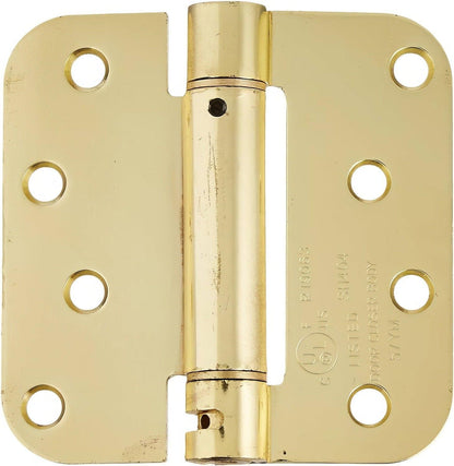 Deltana DSH4R5 4" x 4" NRP Spring Hinge with 5/8" Radius Corner - Sold Each.