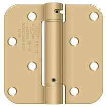 Deltana DSH4R5BM 4" x 4" NRP Spring Hinge with 5/8" Radius Corner - Sold Each.