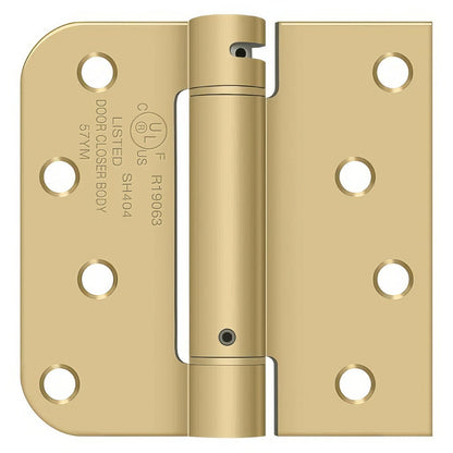 Deltana DSH4R5TT 4" x 4" Square Corner Spring Hinge - Single Hinge