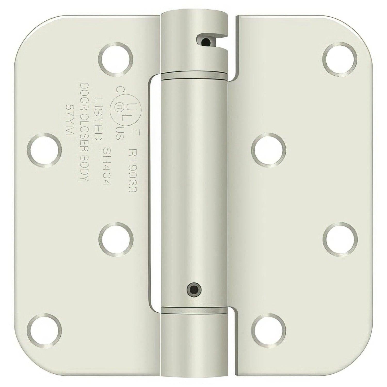 Deltana DSH4R5BM 4" x 4" NRP Spring Hinge with 5/8" Radius Corner - Sold Each.