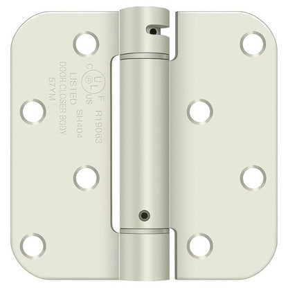 Deltana DSH4R5BM 4" x 4" NRP Spring Hinge with 5/8" Radius Corner - Sold Each.