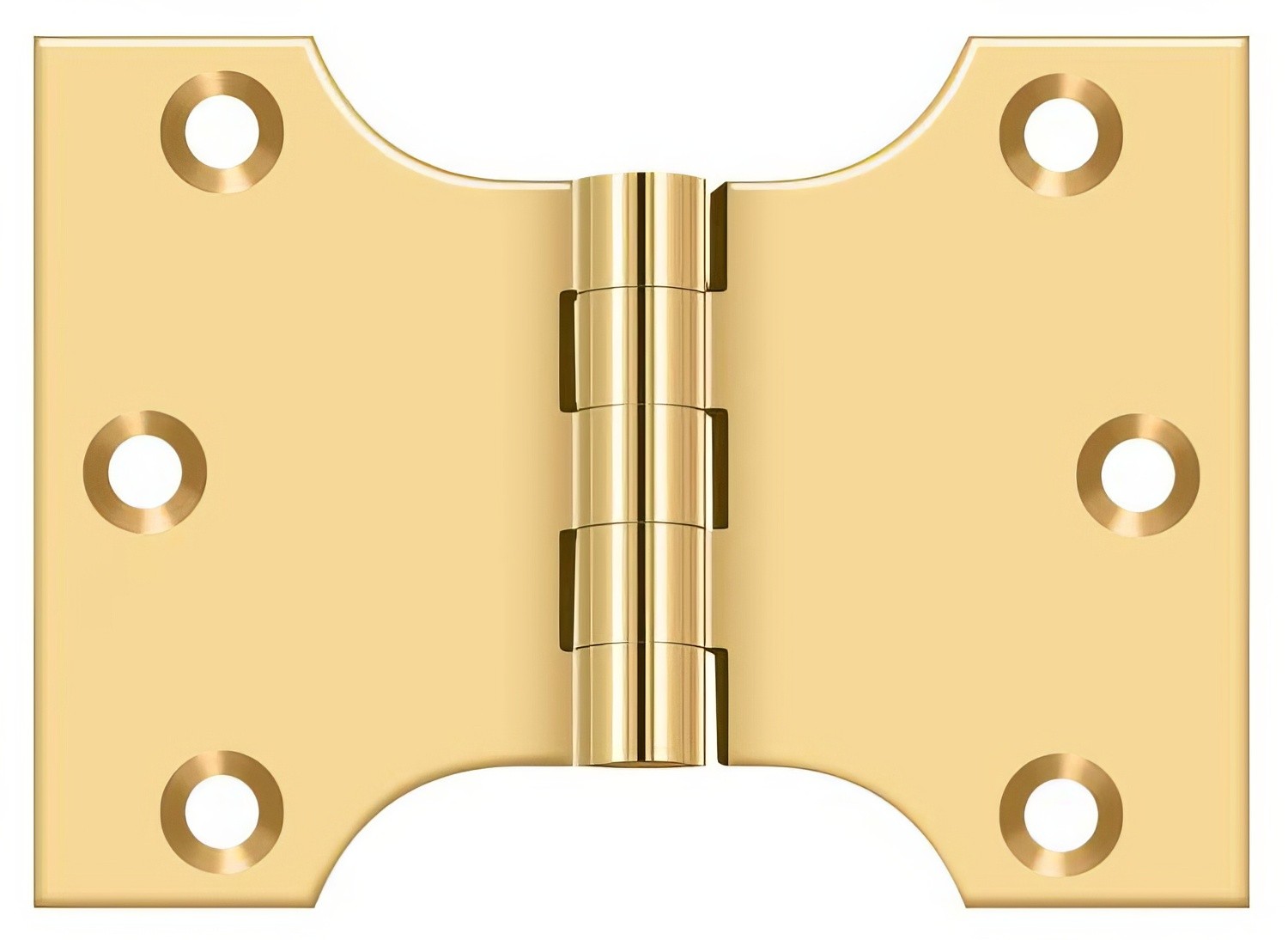 Deltana DSPA3040 3" x 4" NRP Square Corner Door Hinge