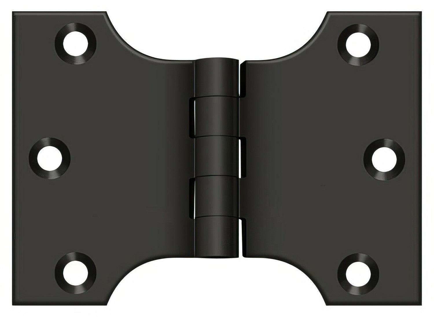 Deltana DSPA3040 3" x 4" NRP Square Corner Door Hinge.
