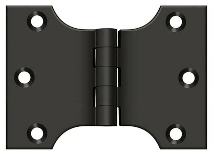 Deltana DSPA3040 3" x 4" NRP Square Corner Door Hinge.