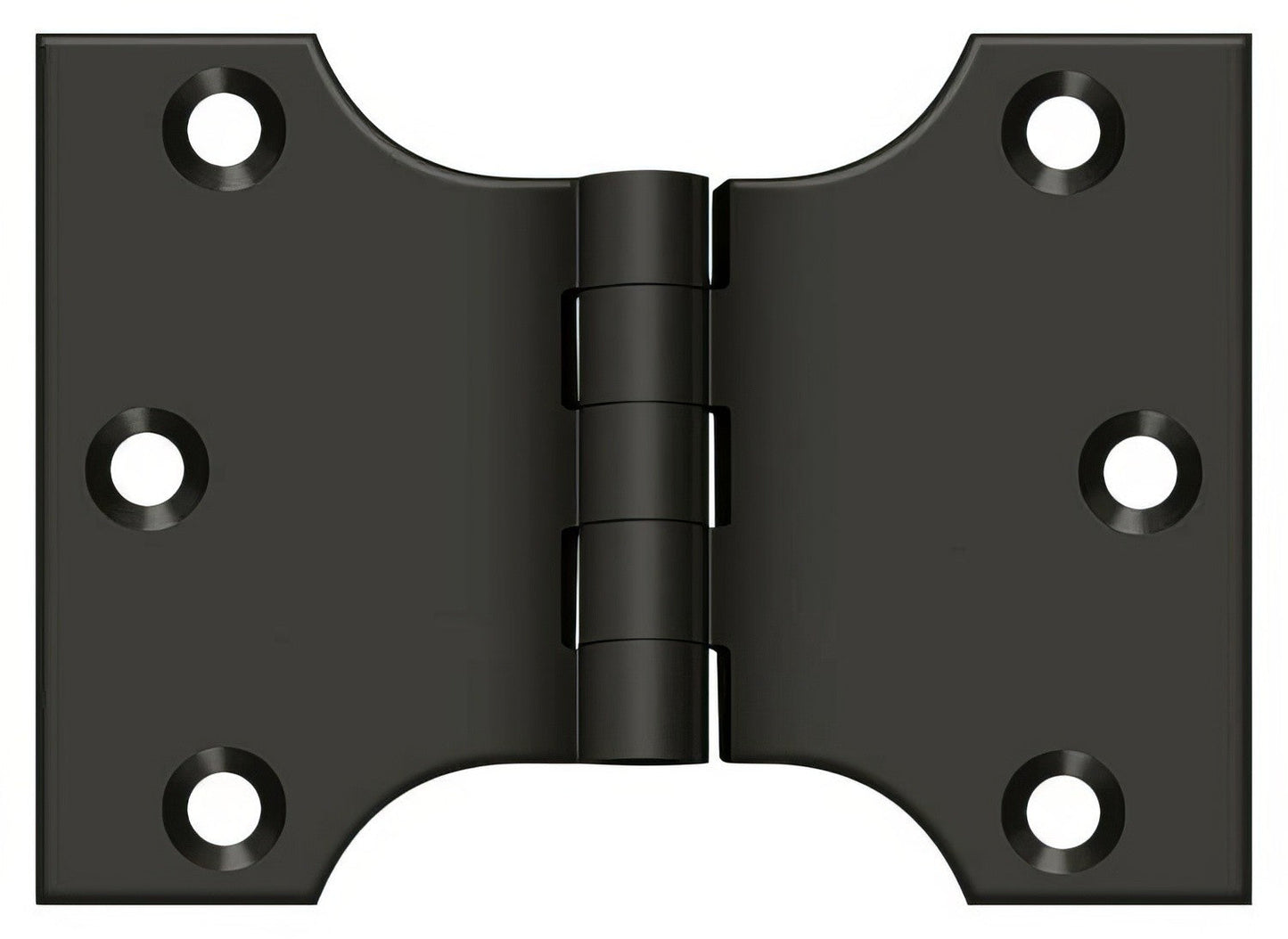 Deltana DSPA3040 3" x 4" NRP Square Corner Door Hinge