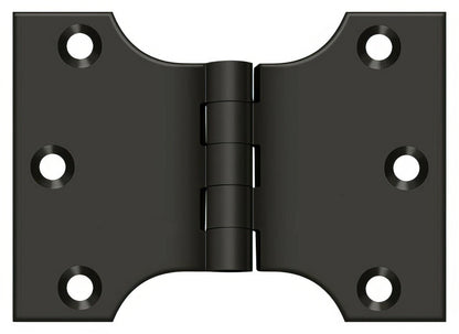Deltana DSPA3040 3" x 4" NRP Square Corner Door Hinge