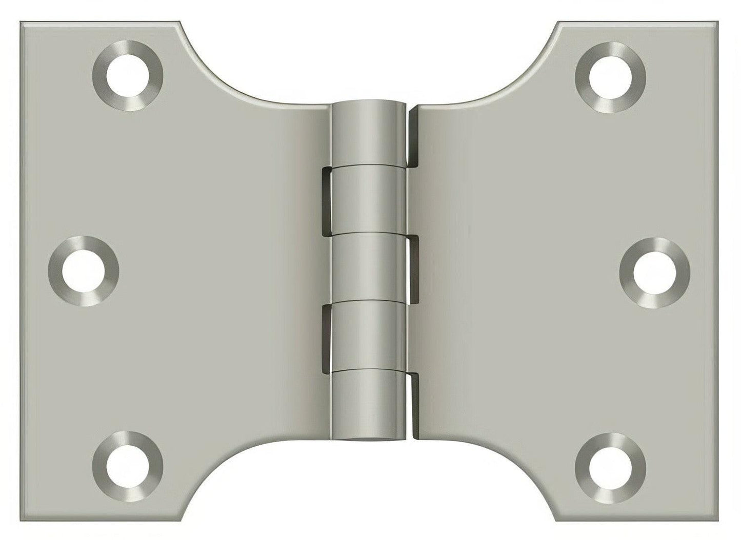Deltana DSPA3040 3" x 4" NRP Square Corner Door Hinge.