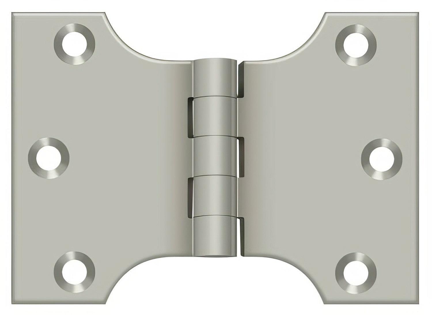 Deltana DSPA3040 3" x 4" NRP Square Corner Door Hinge.