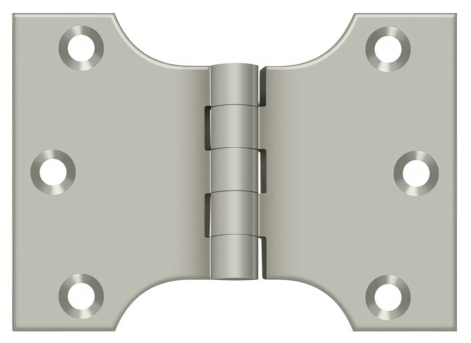 Deltana DSPA3040 3" x 4" NRP Square Corner Door Hinge