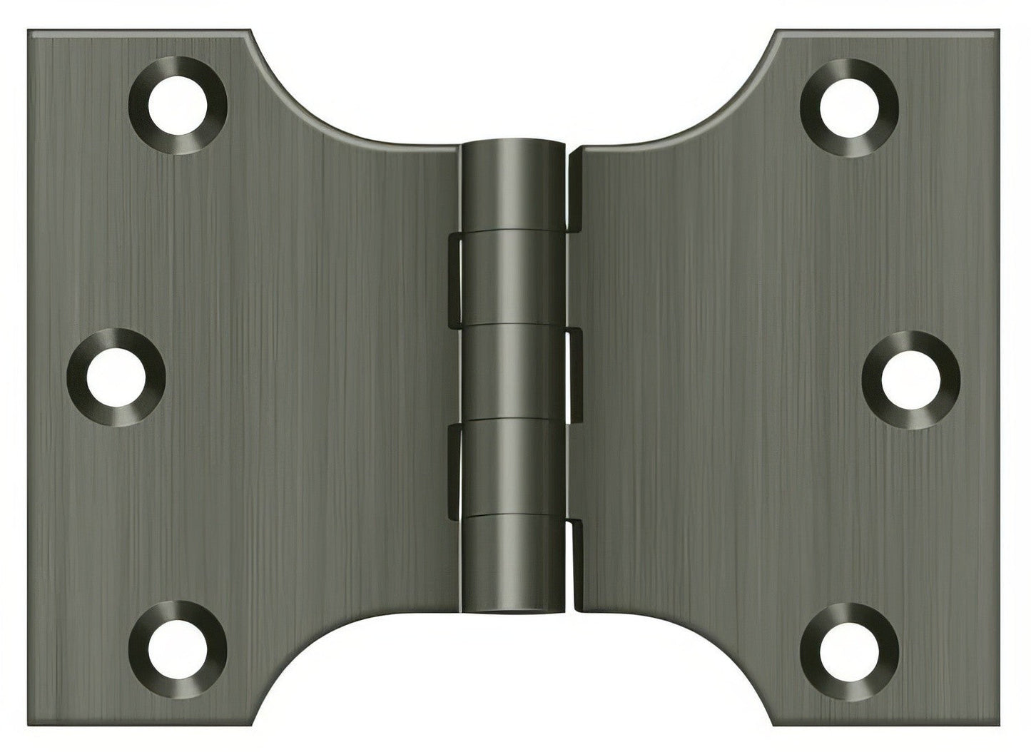 Deltana DSPA3040 3" x 4" NRP Square Corner Door Hinge