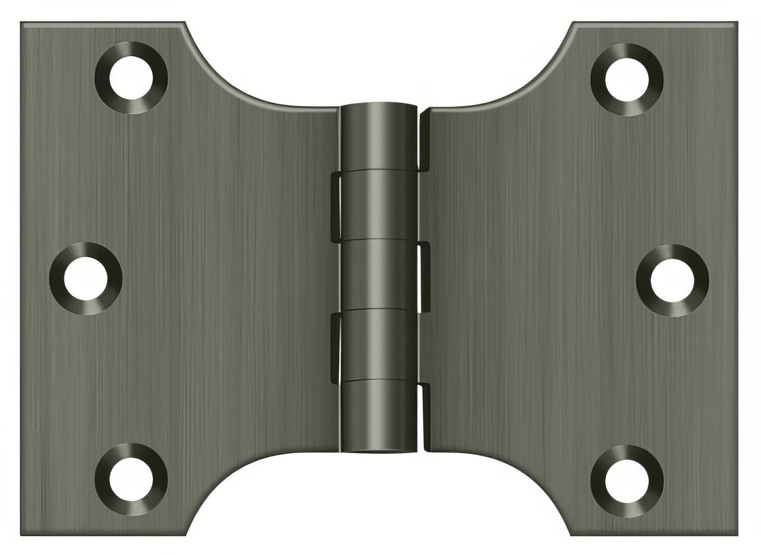 Deltana DSPA3040 3" x 4" NRP Square Corner Door Hinge