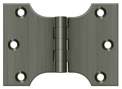 Deltana DSPA3040 3" x 4" NRP Square Corner Door Hinge