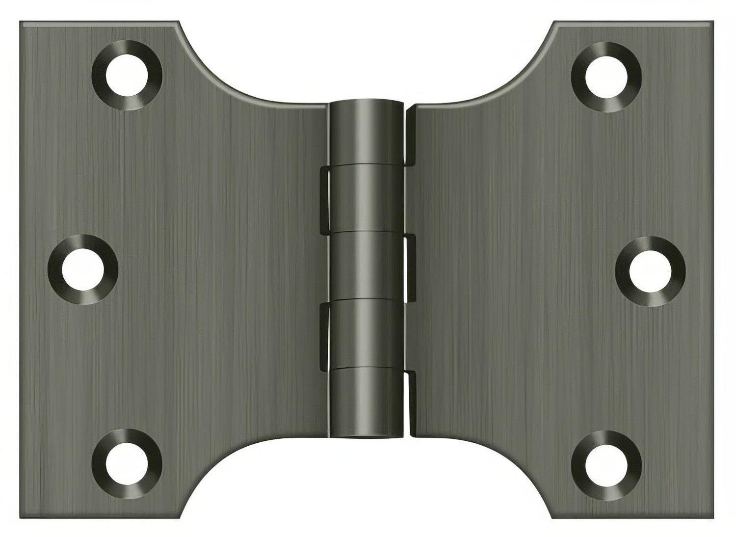 Deltana DSPA3040 3" x 4" NRP Square Corner Door Hinge.