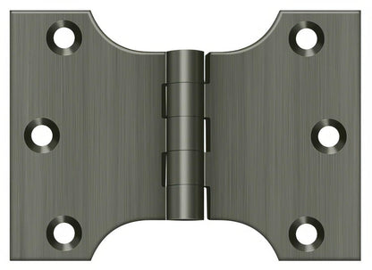 Deltana DSPA3040 3" x 4" NRP Square Corner Door Hinge.