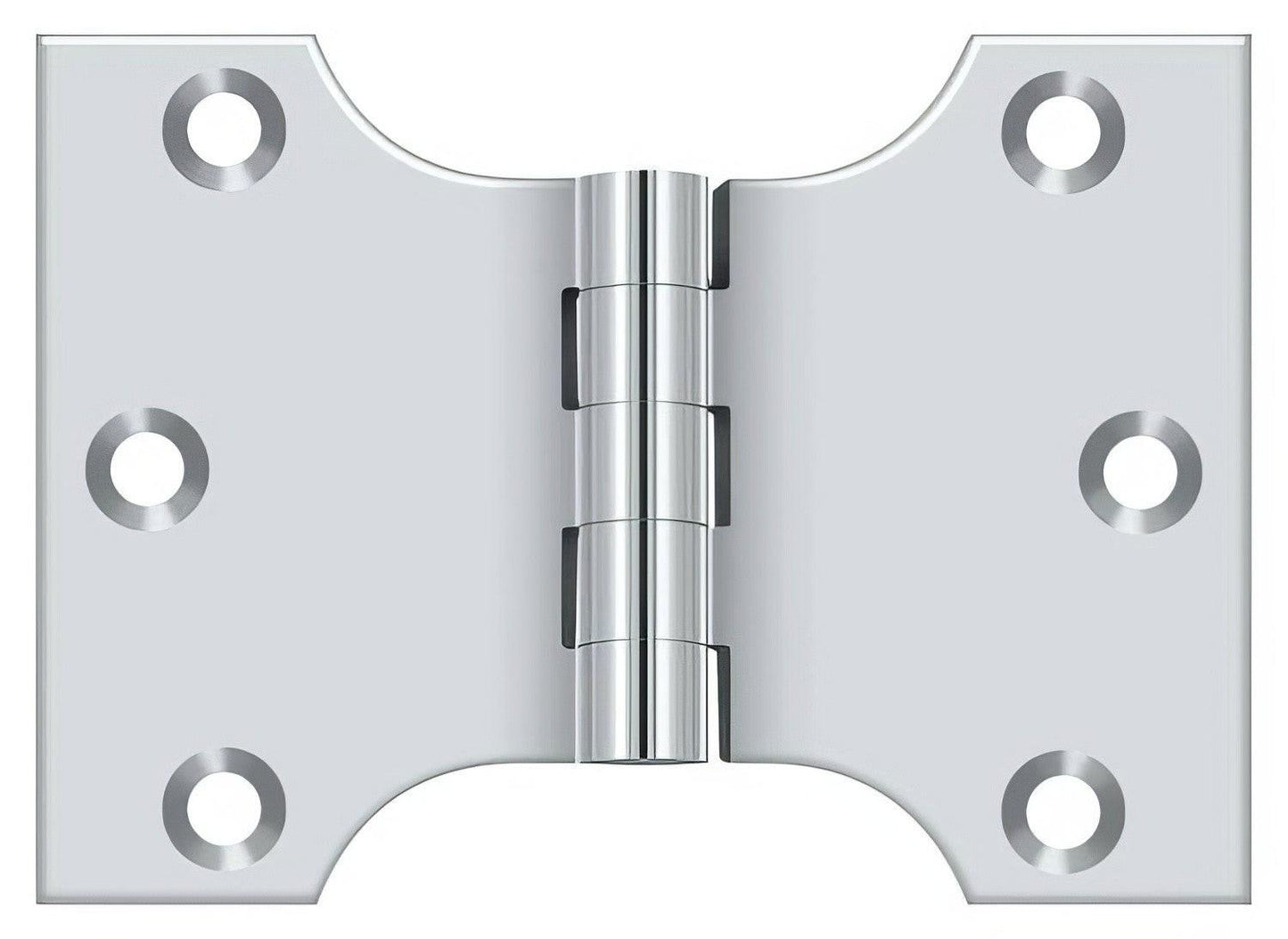 Deltana DSPA3040 3" x 4" NRP Square Corner Door Hinge.