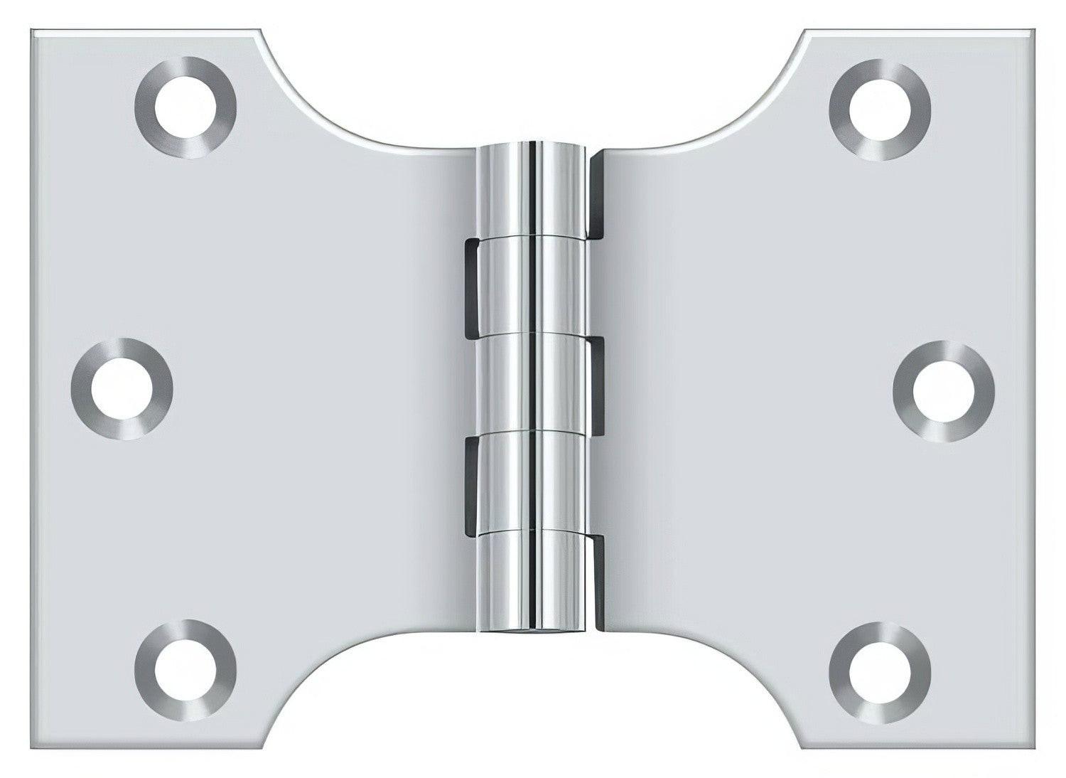 Deltana DSPA3040 3" x 4" NRP Square Corner Door Hinge.