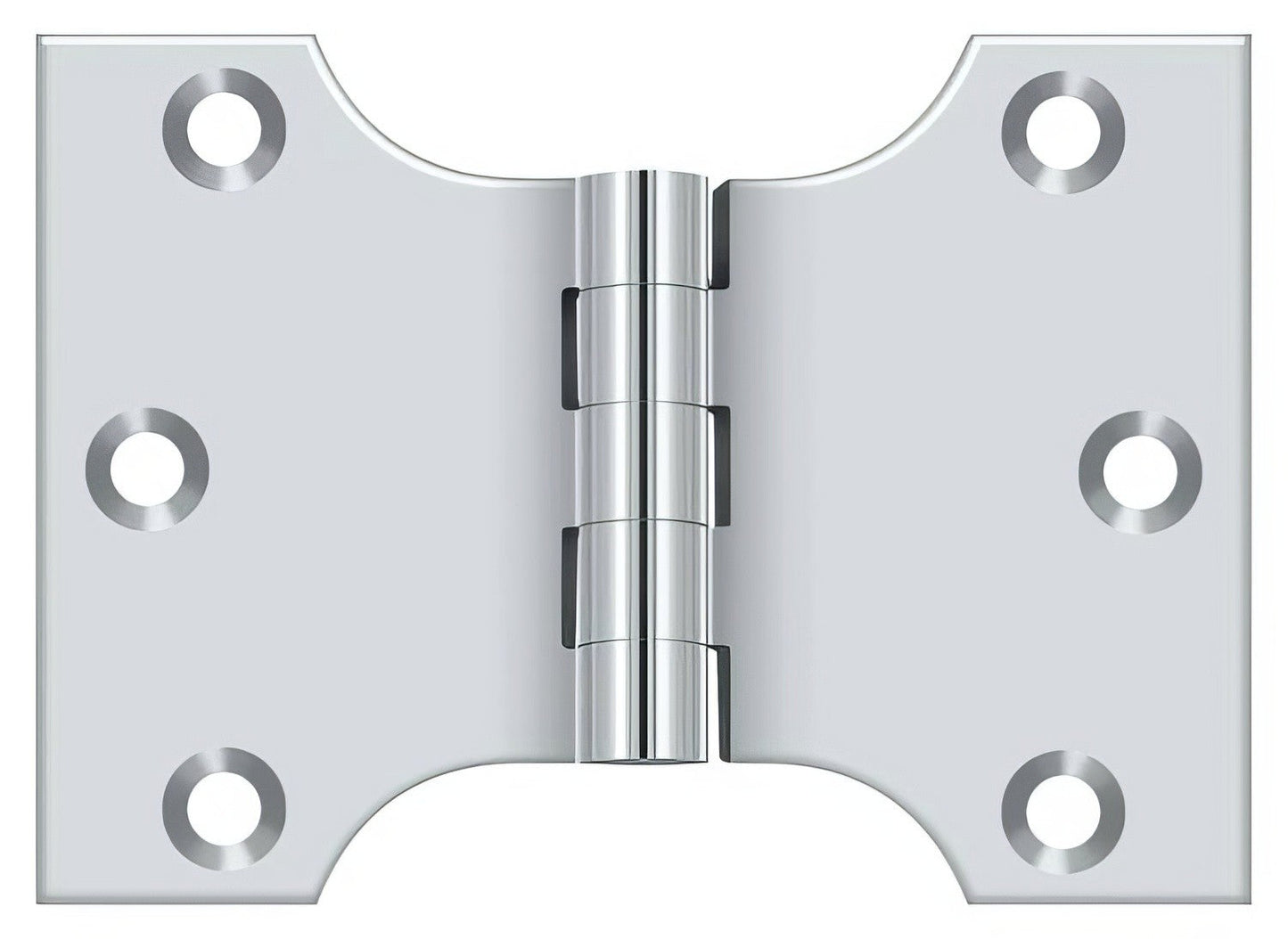 Deltana DSPA3040 3" x 4" NRP Square Corner Door Hinge