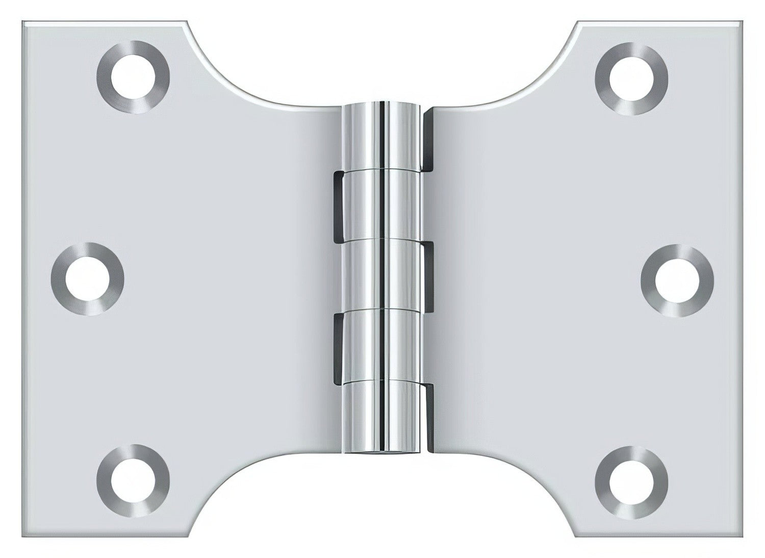Deltana DSPA3040 3" x 4" NRP Square Corner Door Hinge