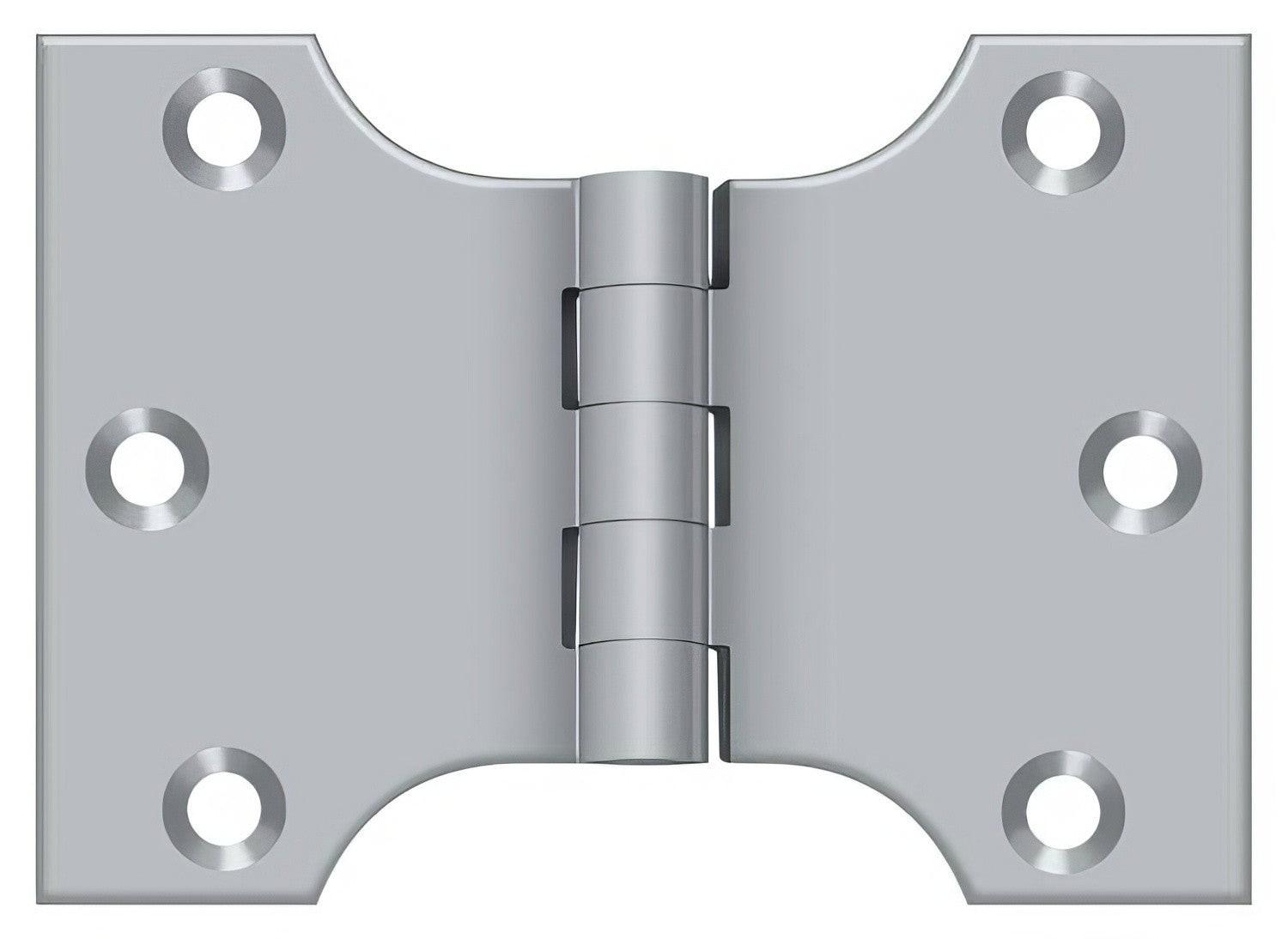 Deltana DSPA3040 3" x 4" NRP Square Corner Door Hinge.