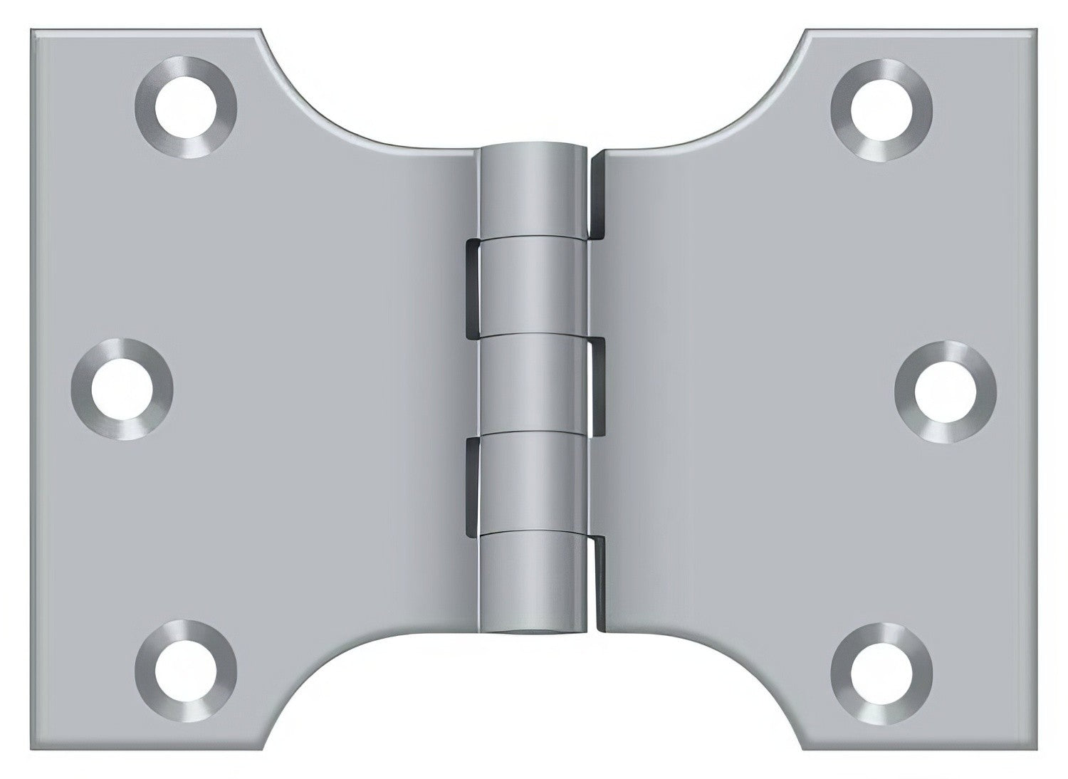 Deltana DSPA3040 3" x 4" NRP Square Corner Door Hinge