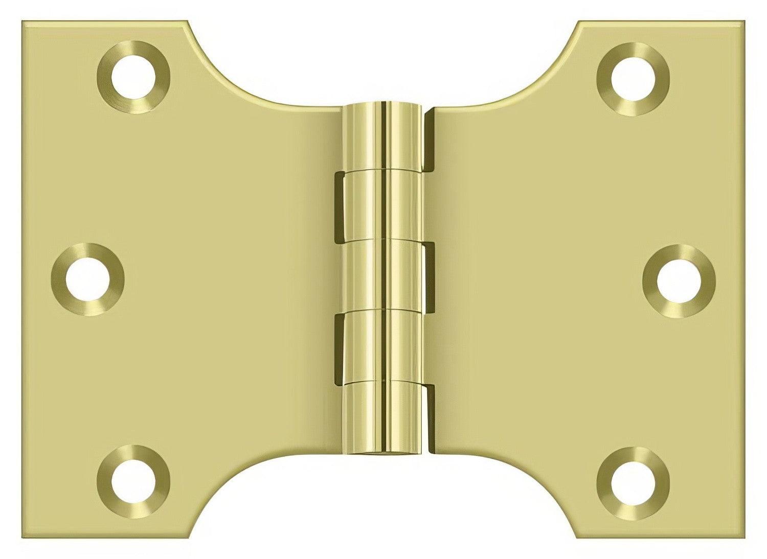 Deltana DSPA3040 3" x 4" NRP Square Corner Door Hinge.