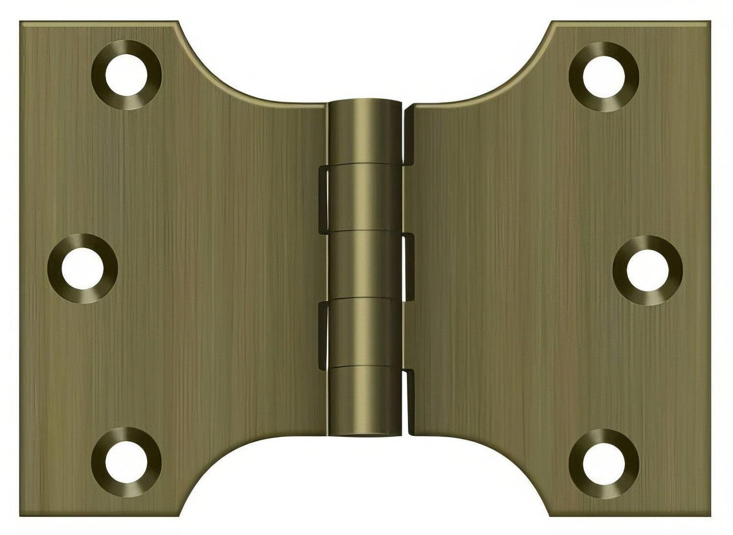 Deltana DSPA3040 3" x 4" NRP Square Corner Door Hinge.