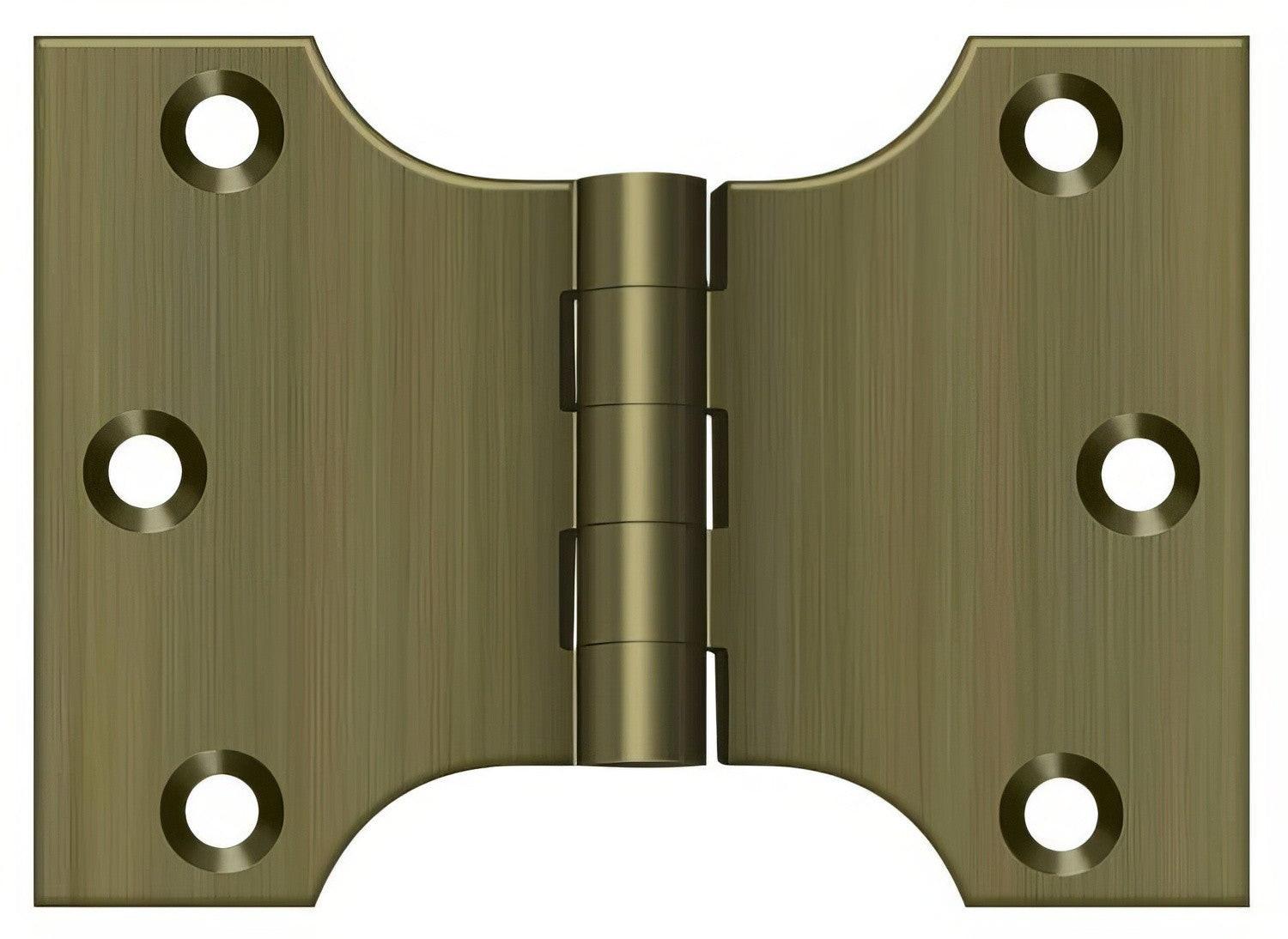 Deltana DSPA3040 3" x 4" NRP Square Corner Door Hinge.